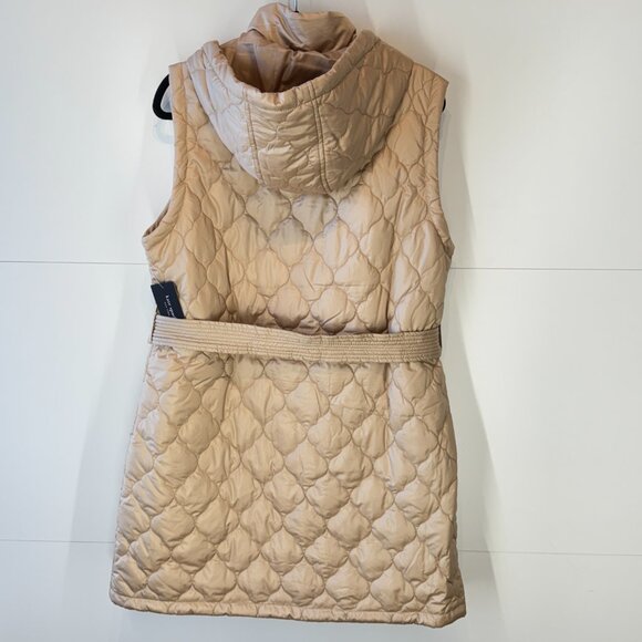 NWT kate spade Long Belted Vest in Soft Clay - Picture 2 of 6